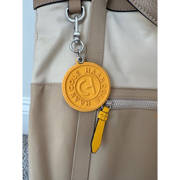 Cole Haan Nylon Convertible Backpack Beige - Picture 9 of 16